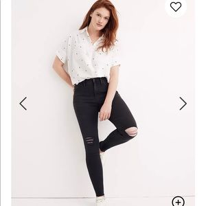 Madewell 9” high rise skinny jeans